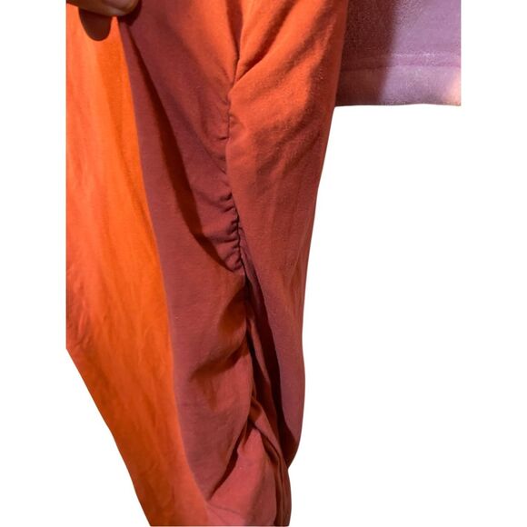 Isabel maternity women’s burnt orange saw T-shirt dress size large - Picture 3 of 4
